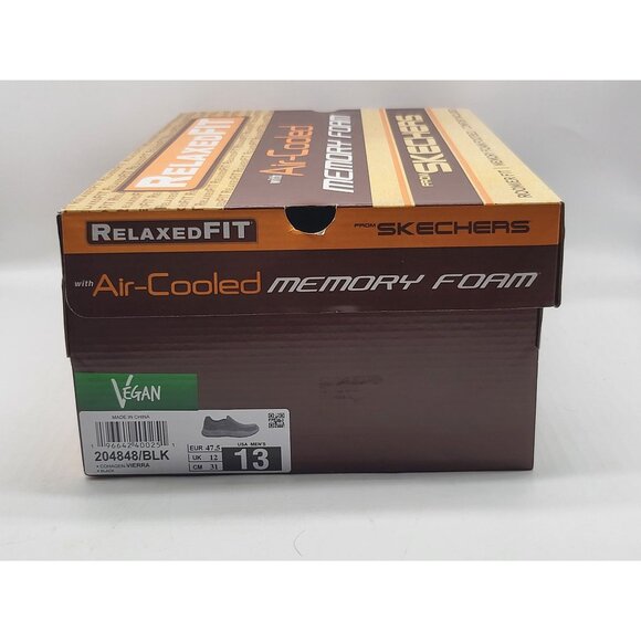 Skechers Relaxed Fit Cohagen Vierra Mens Slip On Black Casual Loafer Size 13 - Picture 10 of 11